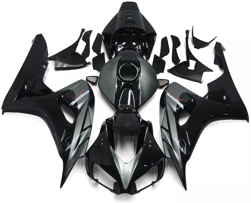 Black Gray Motorcycle Fairings Plastics Kit For 2006-2007 Honda CBR1000RR FM-5126