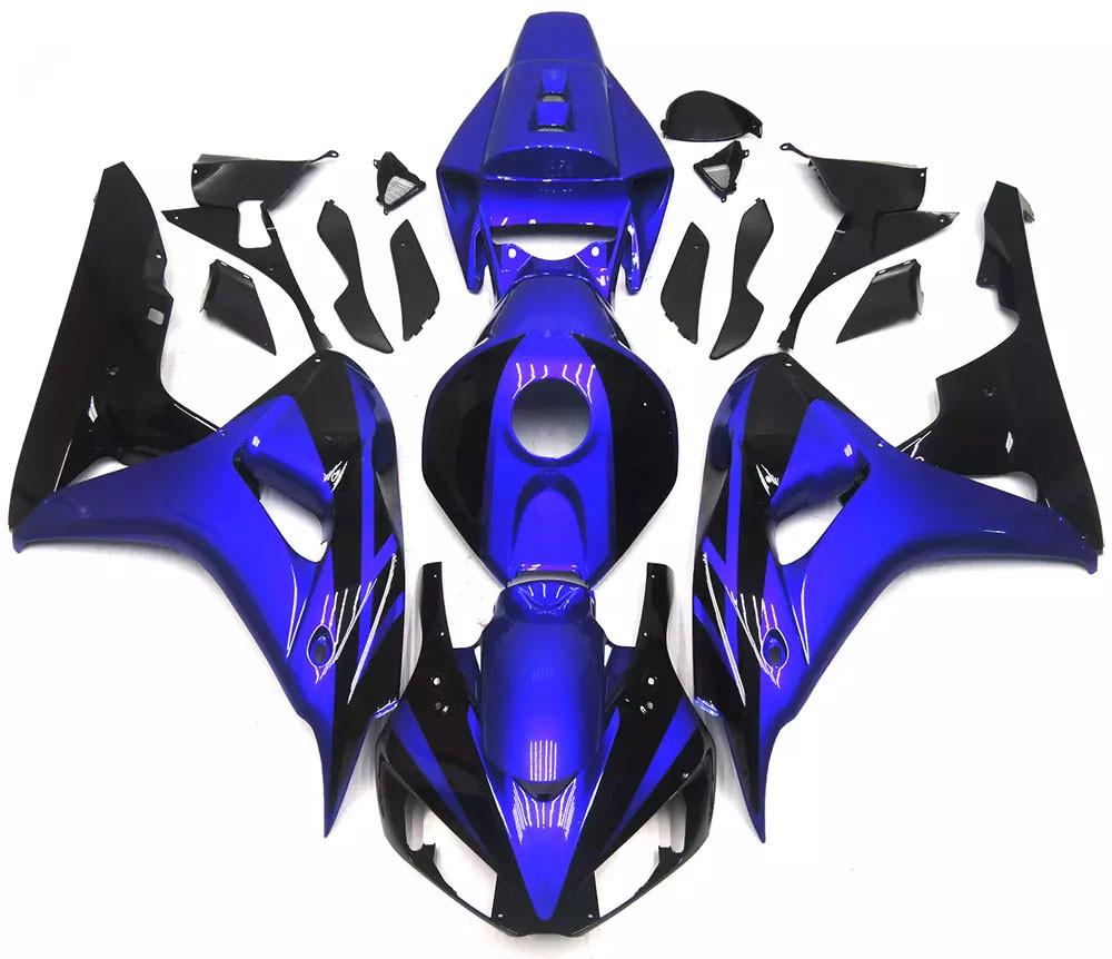 Gloss Blue Black Motorcycle Fairings Plastics Kit For 2006-2007 Honda CBR1000RR FM-5148