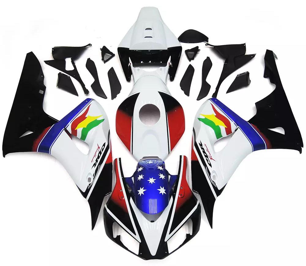 White, Black Red Motorcycle Fairings Plastics Kit For 2006-2007 Honda CBR1000RR FM-5154