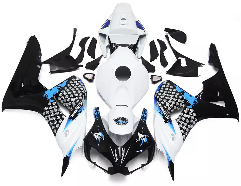 White, Black Blue Motorcycle Fairings Plastics Kit For 2006-2007 Honda CBR1000RR FM-5158