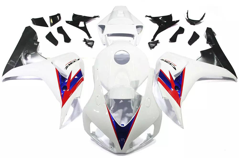 White Motorcycle Fairings Plastics Kit For 2006-2007 Honda CBR1000RR FM-5164