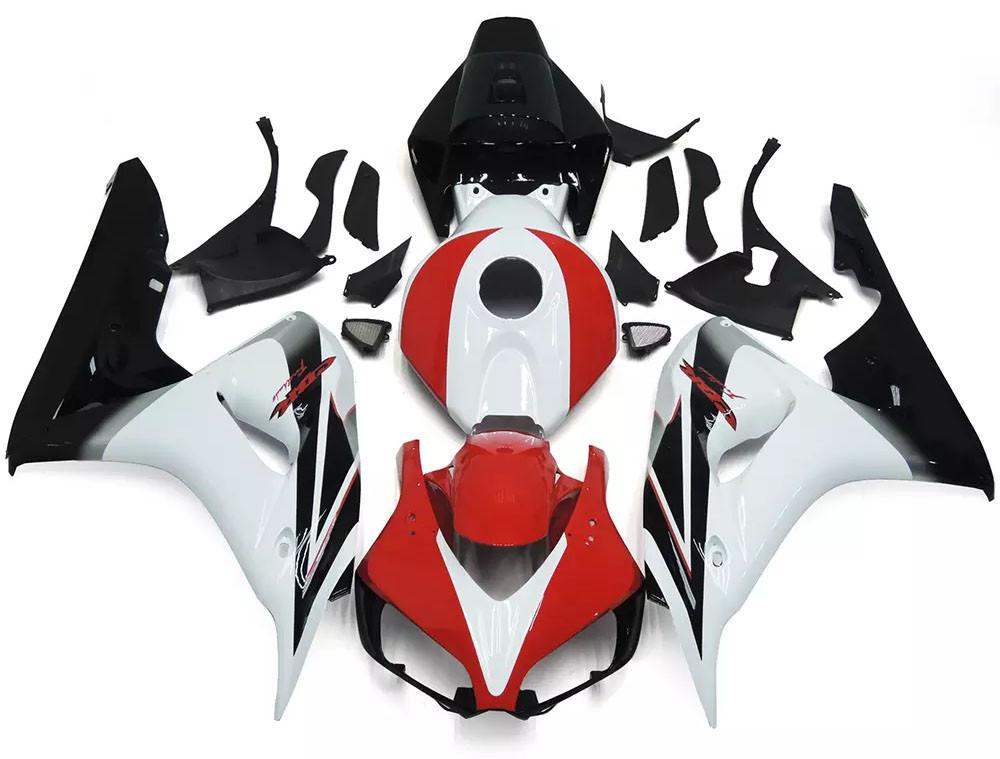 Black, White Red Motorcycle Fairings Plastics Kit For 2006-2007 Honda CBR1000RR FM-5174