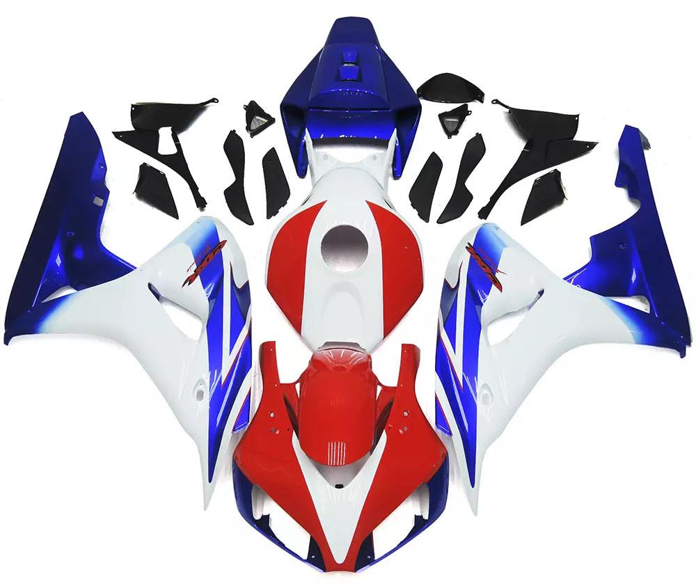 Gloss Blue, White Red Motorcycle Fairings Plastics Kit For 2006-2007 Honda CBR1000RR FM-5183