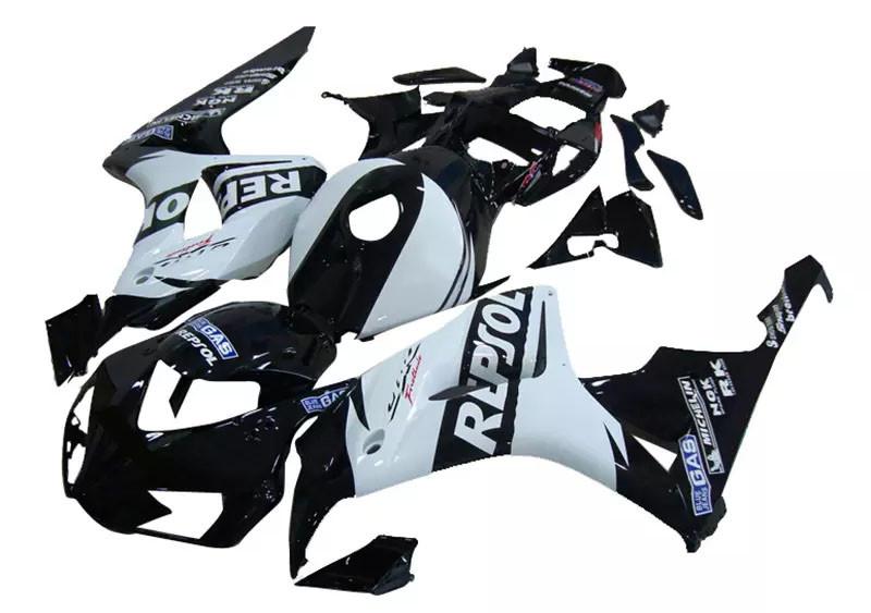 White Black Repsol Motorcycle Fairings Plastics Kit For 2006-2007 Honda CBR1000RR FM-5187