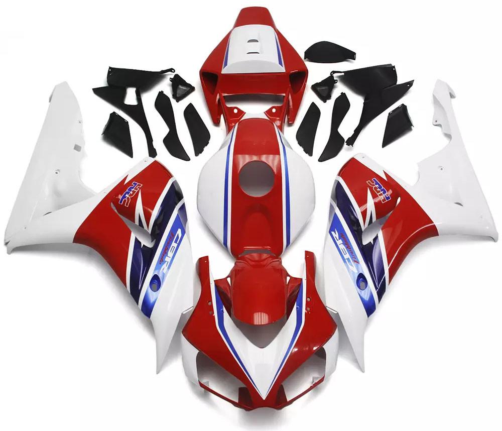 Red White Motorcycle Fairings Plastics Kit For 2006-2007 Honda CBR1000RR FM-5201