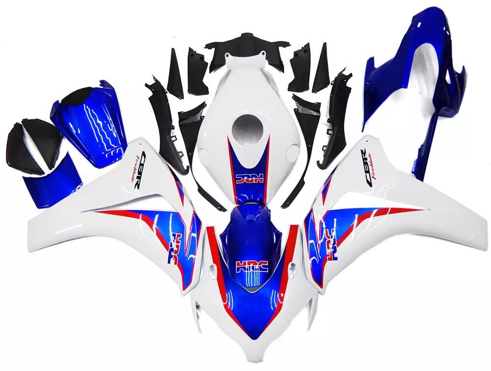 White, Blue Red Motorcycle Fairings Plastics Kit For 2008-2011 Honda CBR1000RR FM-5194
