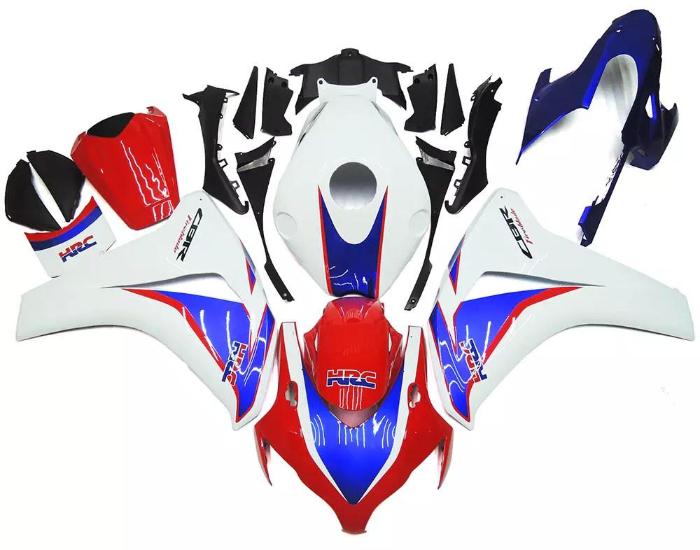 Blue, White Red Motorcycle Fairings Plastics Kit For 2008-2011 Honda CBR1000RR FM-5208