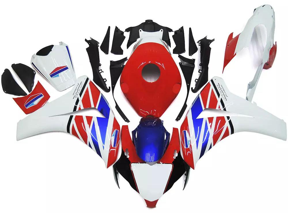 Red, White Blue Motorcycle Fairings Plastics Kit For 2008-2011 Honda CBR1000RR FM-5213