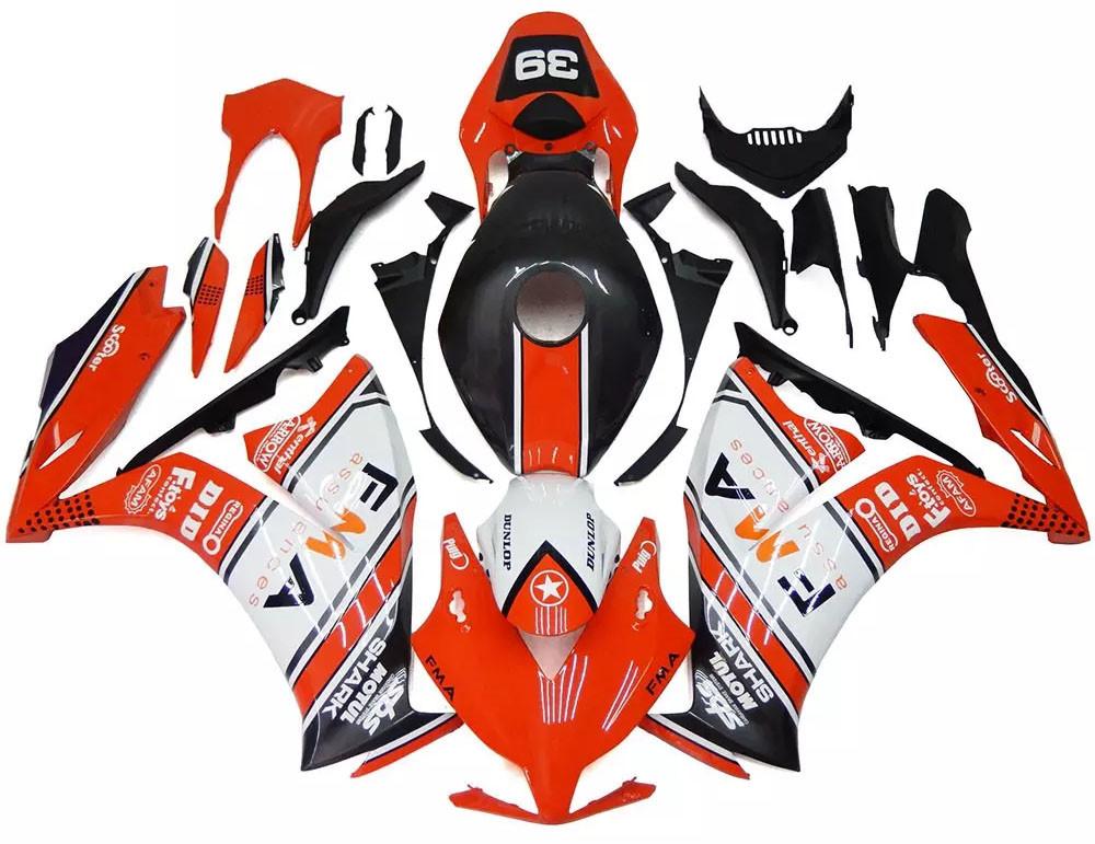 Orange White FMA Motorcycle Fairings Plastics Kit For 2012-2016 Honda CBR1000RR FM-5095
