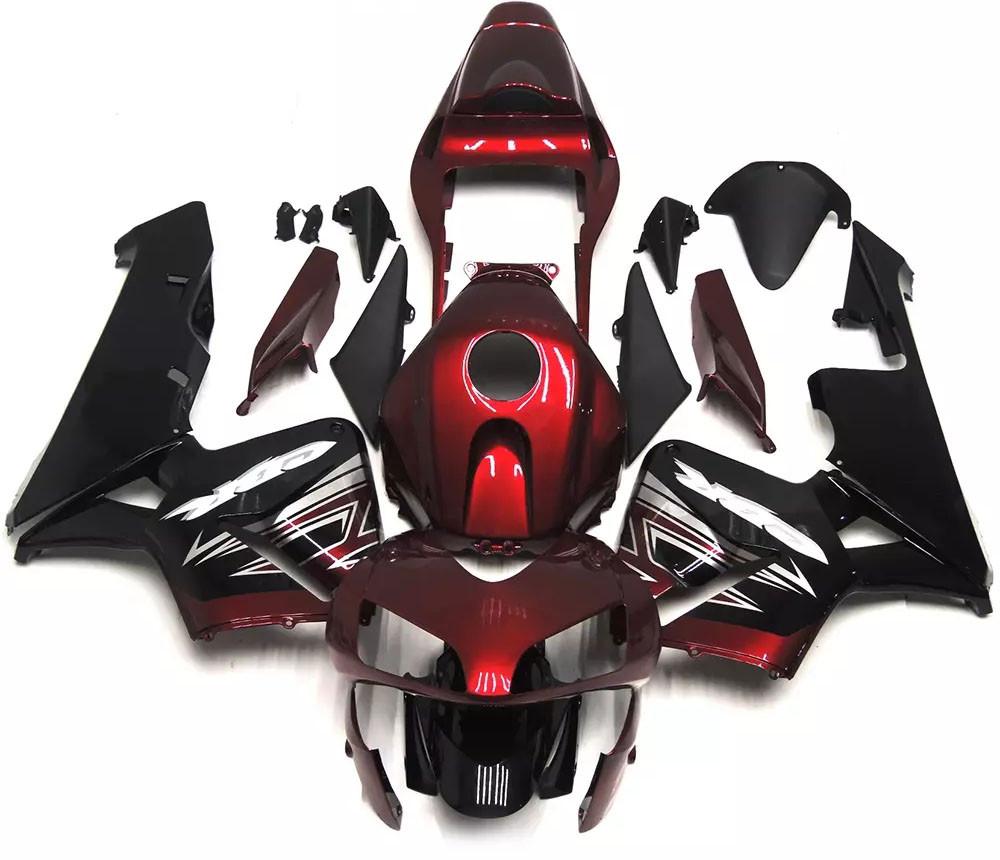 Dark Red Black Motorcycle Fairings Plastics Kit For 2003-2004 Honda CBR600RR FM-5029