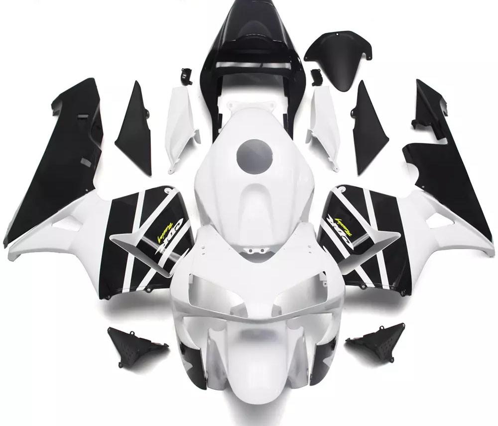 White Black Motorcycle Fairings Plastics Kit For 2003-2004 Honda CBR600RR FM-5014