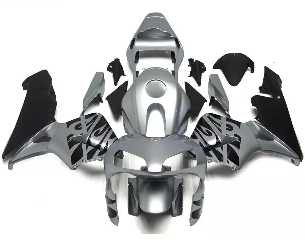 Silver Black Motorcycle Fairings Plastics Kit For 2003-2004 Honda CBR600RR FM-5016