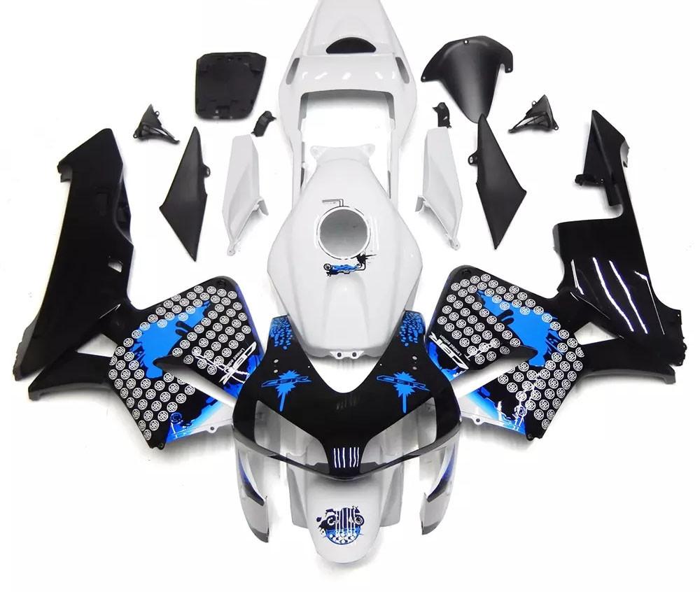 White, Black Blue Motorcycle Fairings Plastics Kit For 2003-2004 Honda CBR600RR FM-5034