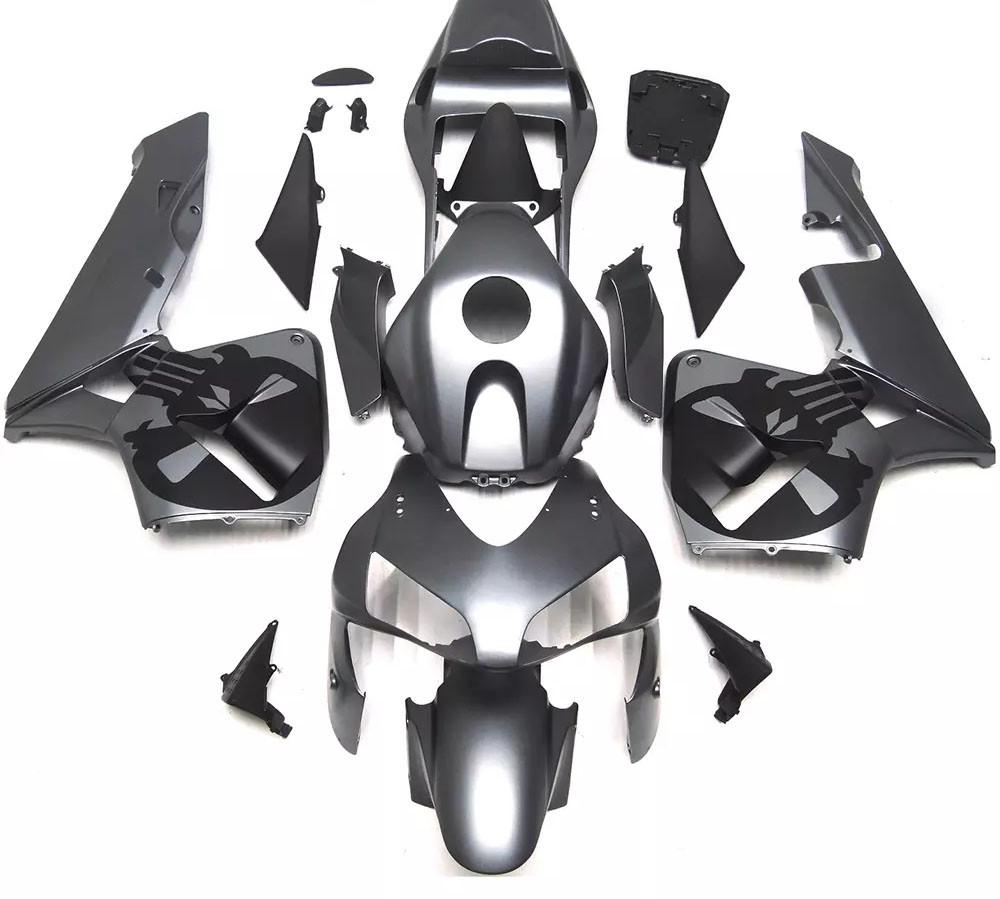 Gray Black Motorcycle Fairings Plastics Kit For 2003-2004 Honda CBR600RR FM-5037