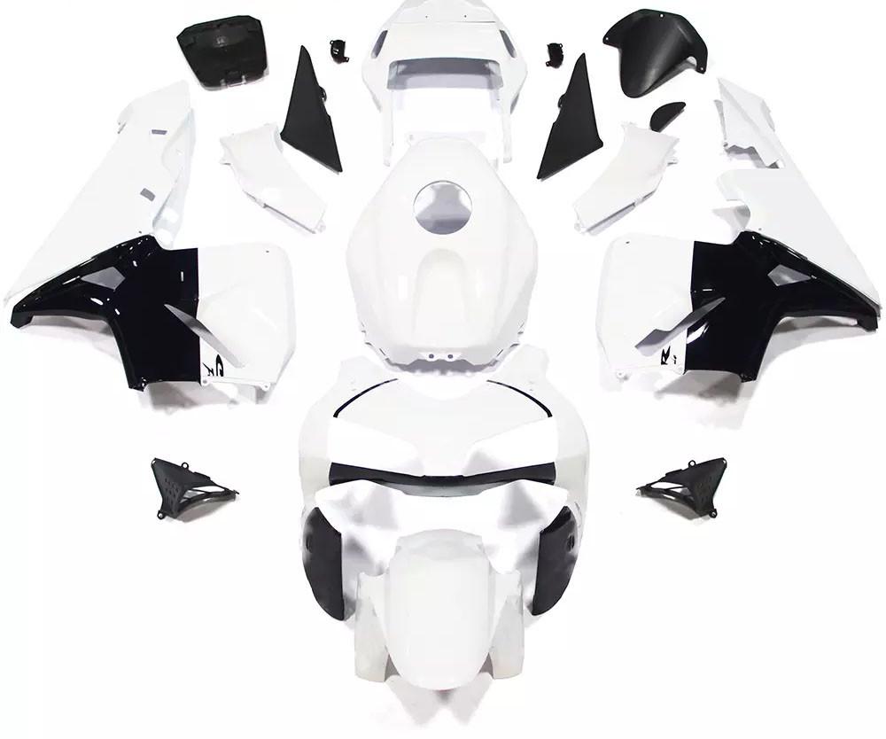 White Black Motorcycle Fairings Plastics Kit For 2003-2004 Honda CBR600RR FM-5043