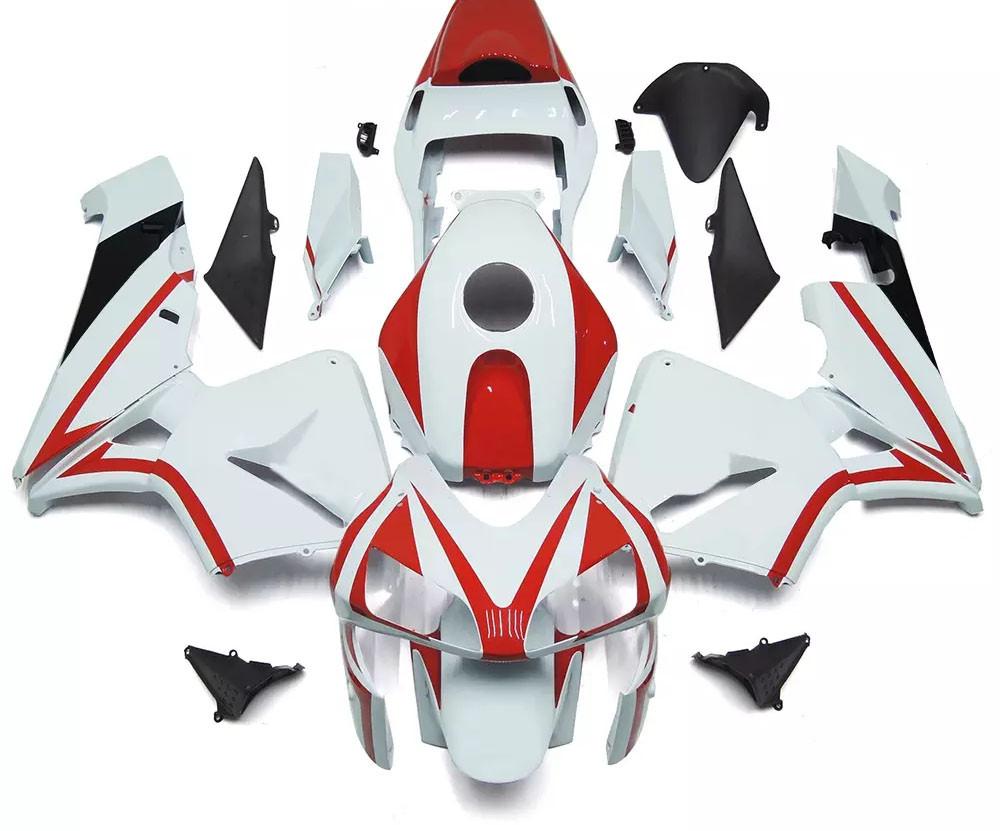 White Red Motorcycle Fairings Plastics Kit For 2003-2004 Honda CBR600RR FM-5038
