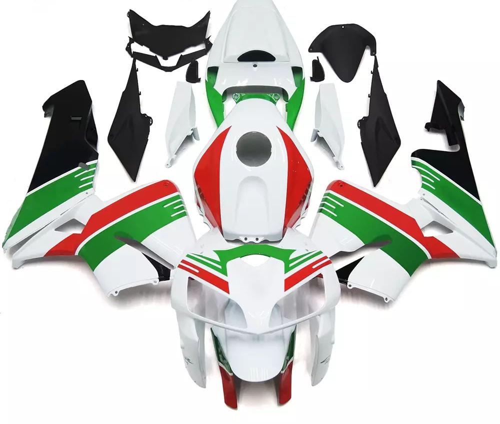 White, Green Red Motorcycle Fairings Plastics Kit For 2005-2006 Honda CBR600RR FM-4992