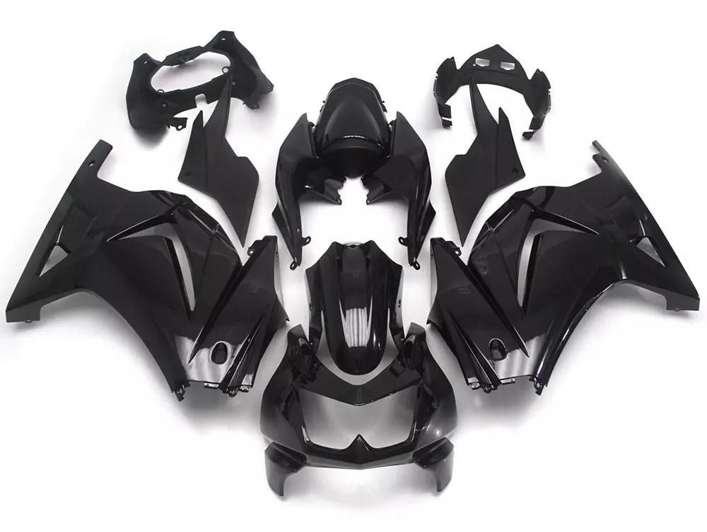 Gloss Black Motorcycle Fairings Plastics Kit For 2008-2012 Kawasaki Ninja 250R FM-4496