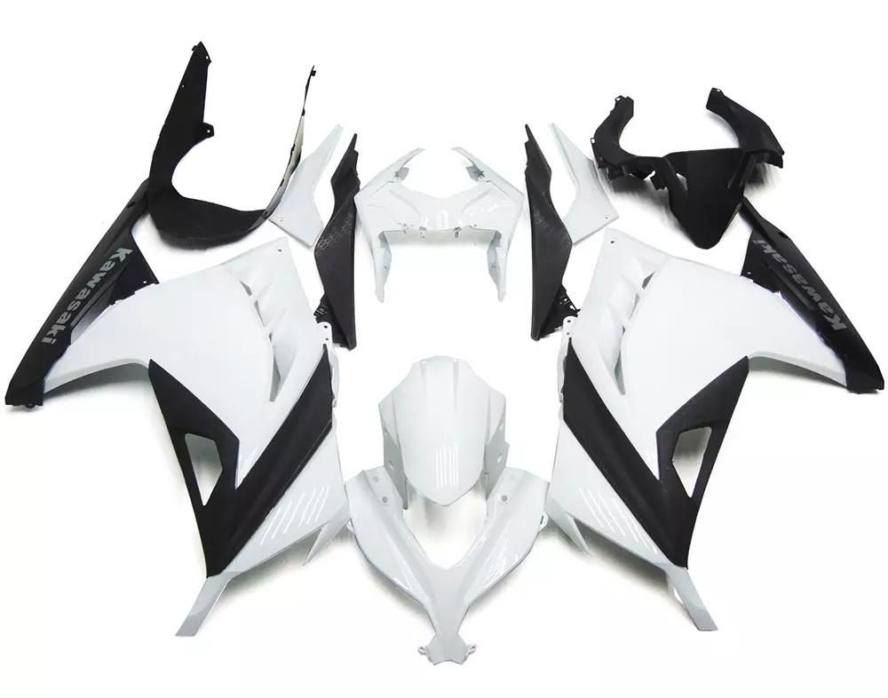 White Black Motorcycle Fairings Plastics Kit For 2013-2015 Kawasaki Ninja 300 FM-4464