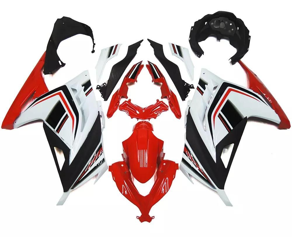 Red, Black White Motorcycle Fairings Plastics Kit For 2013-2015 Kawasaki Ninja 300 FM-4471