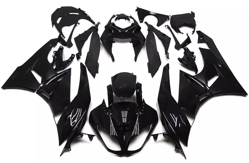 Gloss Black Motorcycle Fairings Plastics Kit For 2009-2012 Kawasaki ZX-6R FM-4648