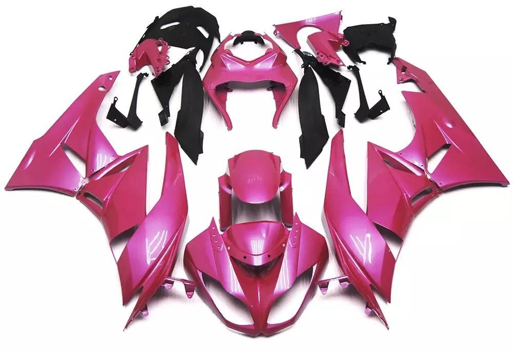 Pink Motorcycle Fairings Plastics Kit For 2009-2012 Kawasaki ZX-6R FM-4650