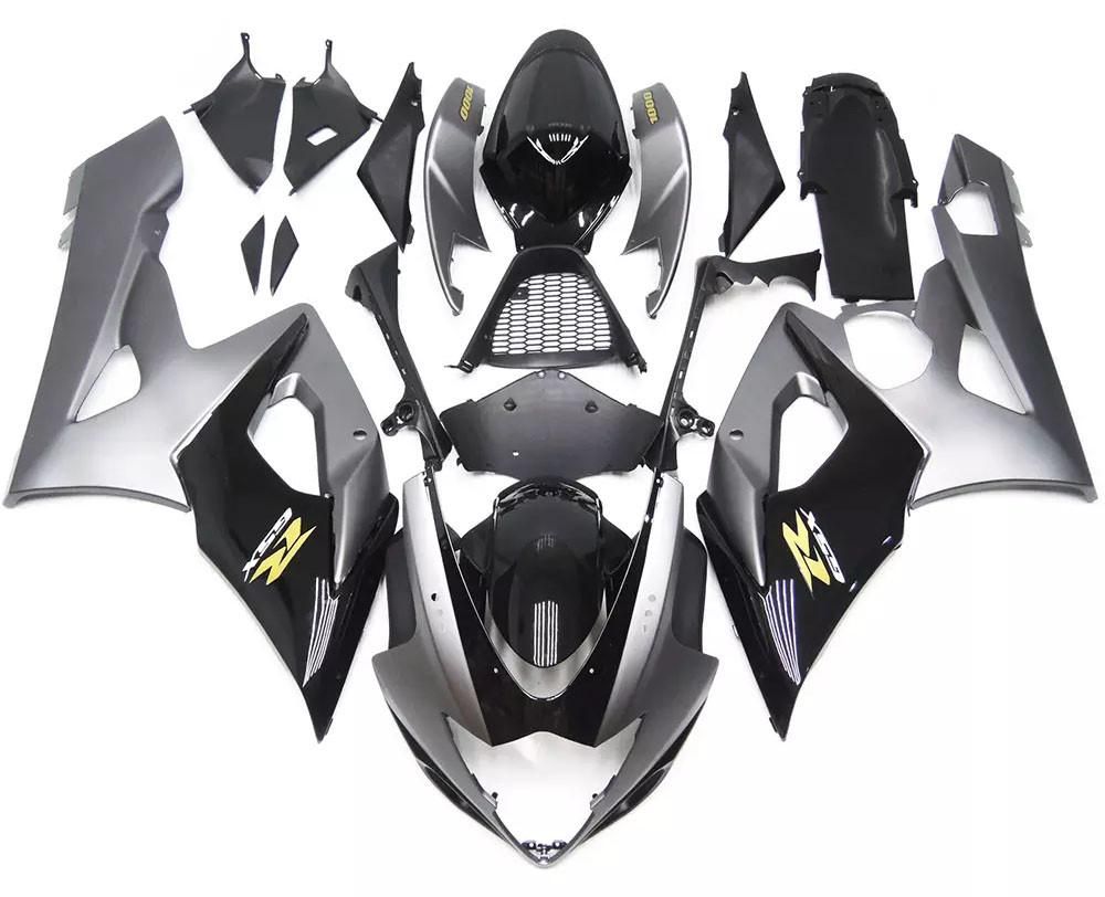 Gray Black Motorcycle Fairings Plastics Kit For 2005-2006 Suzuki GSX-R 1000 K5 FM-4351