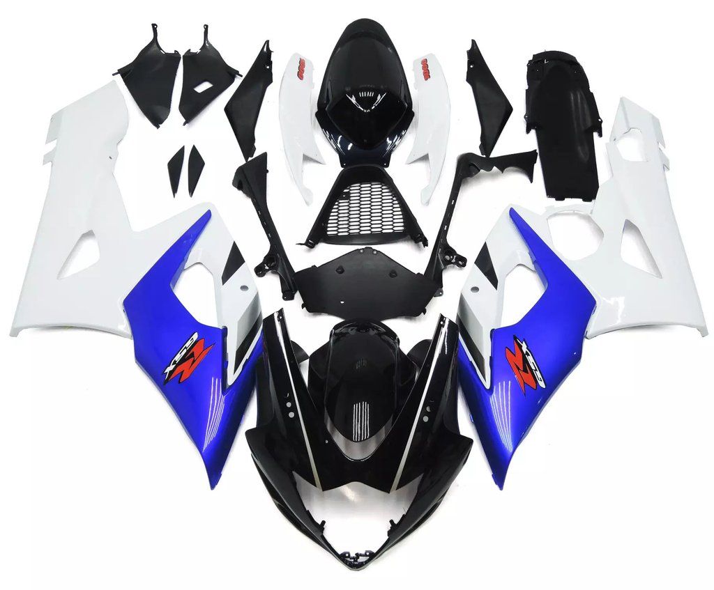Black, White Blue Motorcycle Fairings Plastics Kit For 2005-2006 Suzuki GSX-R 1000 K5 FM-4359