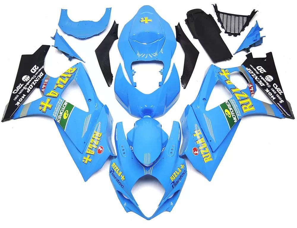 Blue Motorcycle Fairings Plastics Kit For 2007-2008 Suzuki GSX-R 1000 K7 FM-4334