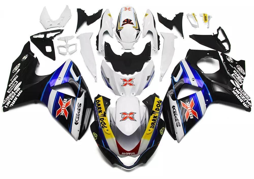White, Blue Black Motorcycle Fairings Plastics Kit For 2009-2016 Suzuki GSX-R 1000 K9 FM-4295