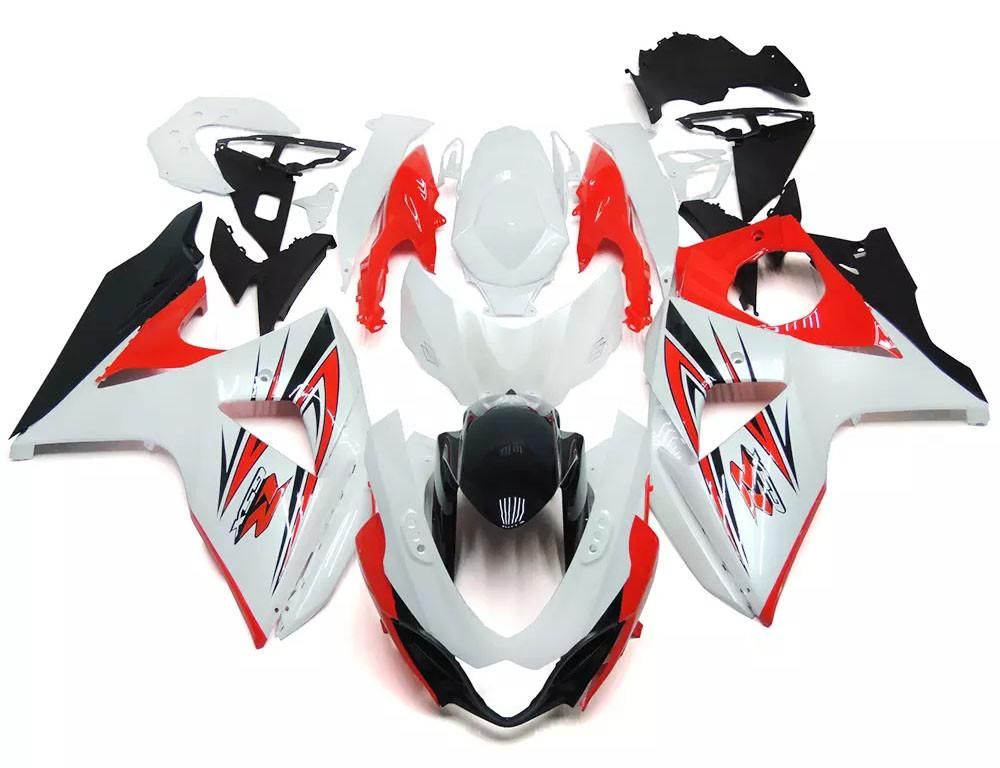 White Light Red Motorcycle Fairings Plastics Kit For 2009-2016 Suzuki GSX-R 1000 K9 FM-4300
