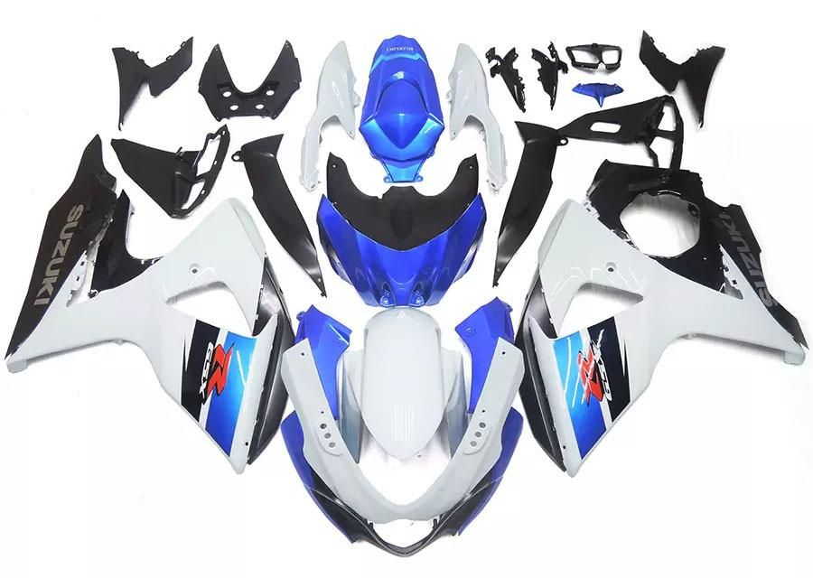 Black, White Blue Motorcycle Fairings Plastics Kit For 2009-2016 Suzuki GSX-R 1000 K9 FM-4315