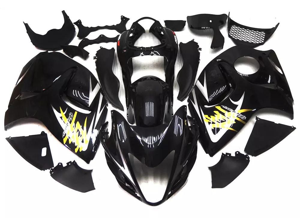 Gloss Black Yellow Motorcycle Fairings Plastics Kit For 2008-2014 Suzuki GSX1300R Hayabusa FM-4273