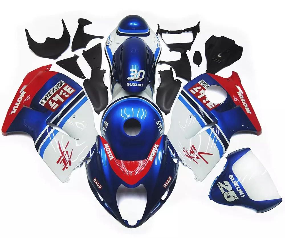 Blue, Red White Motorcycle Fairings Plastics Kit For 1997-2007 Suzuki GSX1300R Hayabusa FM-4289
