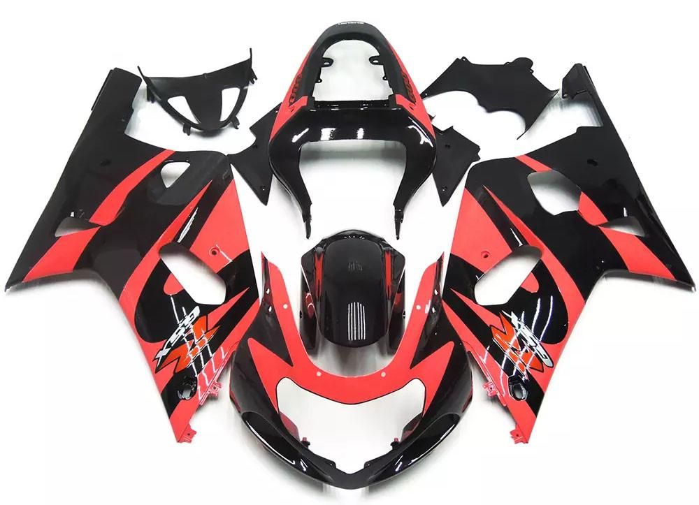 Pink Black Motorcycle Fairings Plastics Kit Suzuki GSXR600-750 GSXR600 01-03 / GSXR750 00-03 FM-4458