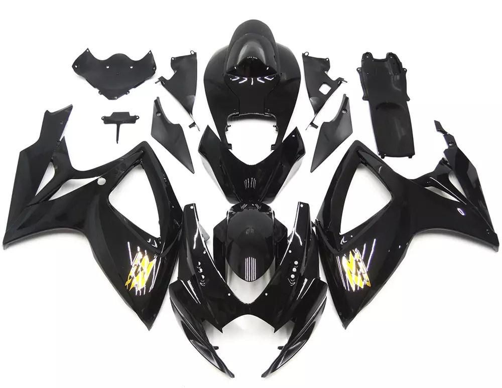 Gloss Black Motorcycle Fairings Plastics Kit For Suzuki GSXR600-750 GSXR600 06-07 / GSXR750 06-07 FM-4426