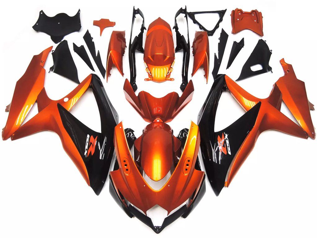 Orange Black Motorcycle FairingsFor Suzuki GSXR600-750 GSXR600 2008-2010 / GSXR750 2008-2010 FM-4396