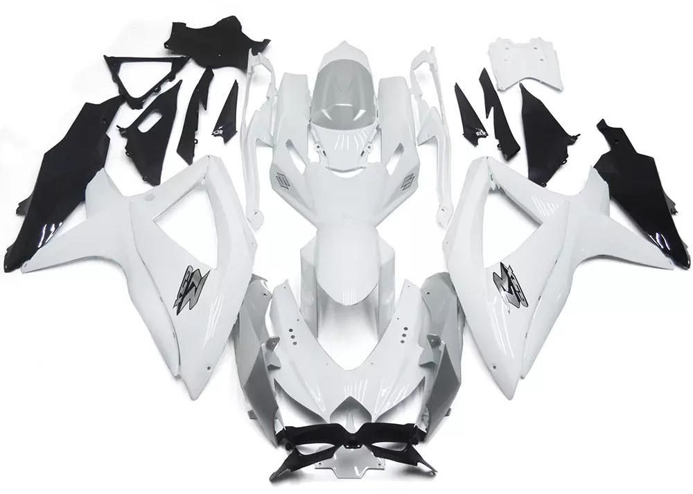 White Black Motorcycle FairingsFor Suzuki GSXR600-750 GSXR600 2008-2010 / GSXR750 2008-2010 FM-4399