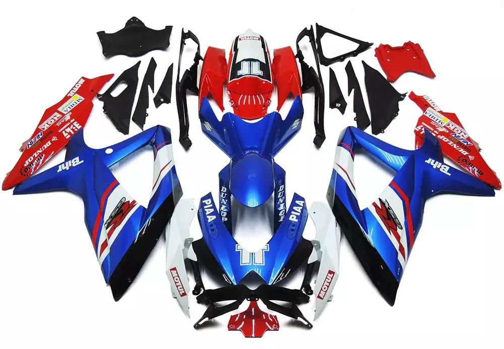 Blue Red Motorcycle FairingsFor Suzuki GSXR600-750 GSXR600 2008-2010 / GSXR750 2008-2010 FM-4400