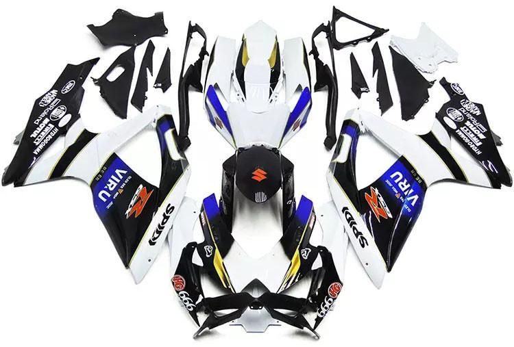 Black, White Blue Motorcycle FairingsFor Suzuki GSXR600-750 GSXR600 2008-2010 / GSXR750 2008-2010 FM-4401