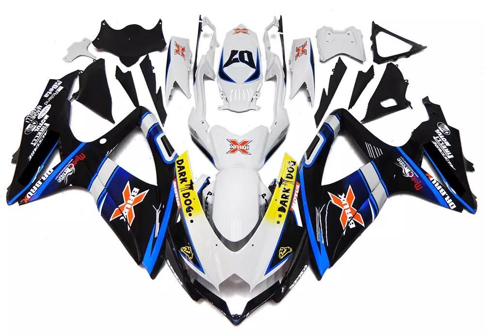 White, Blue Black Motorcycle FairingsFor Suzuki GSXR600-750 GSXR600 2008-2010 / GSXR750 2008-2010 FM-4416