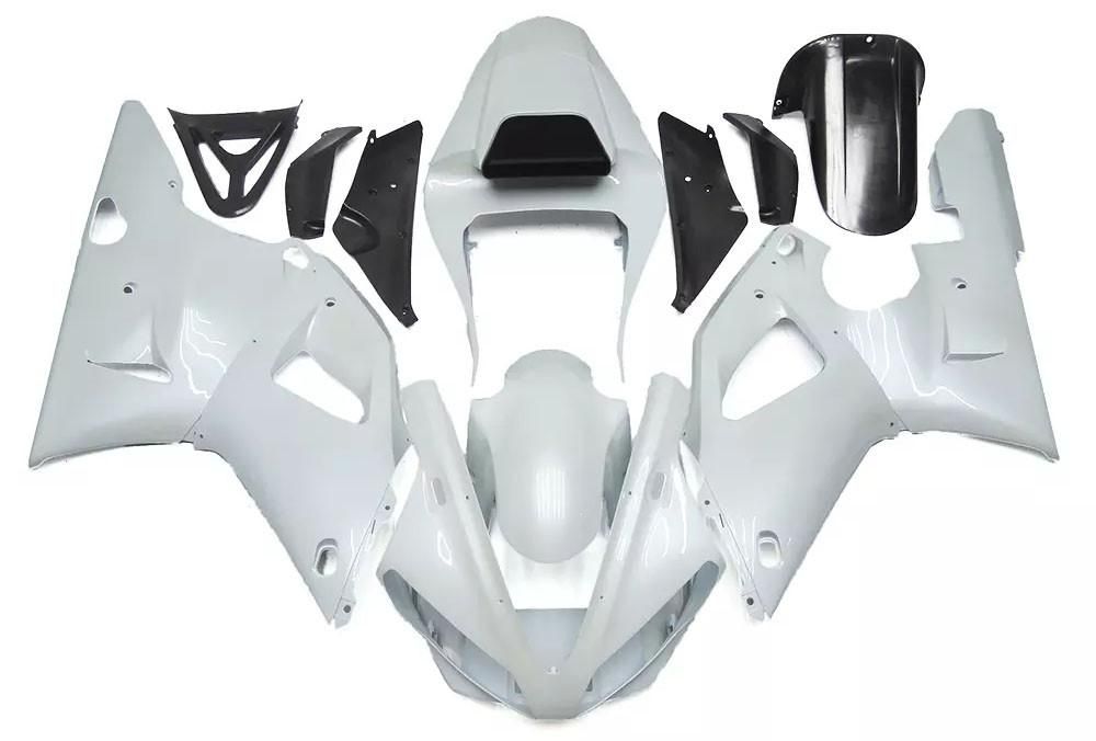 Pearl White Motorcycle Fairings Plastics Kit For 2000-2001 Yamaha YZF-R1 FM-4790