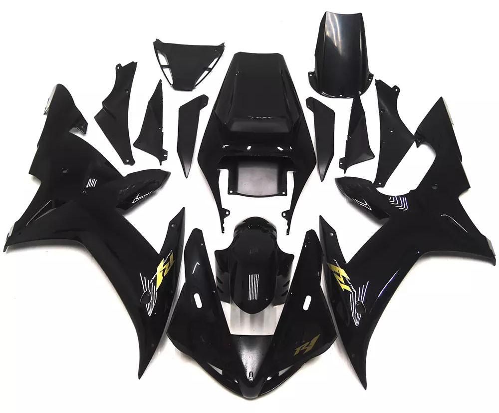 Gloss Black Motorcycle Fairings Plastics Kit For 2002-2003 Yamaha YZF-R1 FM-4764