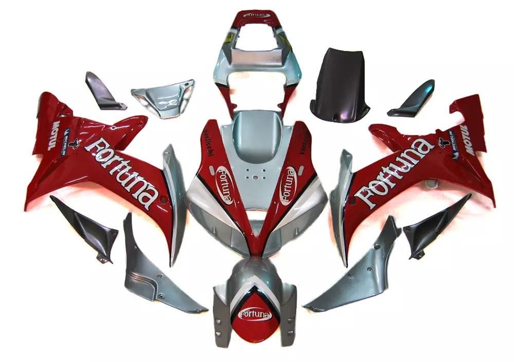 Red White Motorcycle Fairings Plastics Kit For 2002-2003 Yamaha YZF-R1 FM-4766