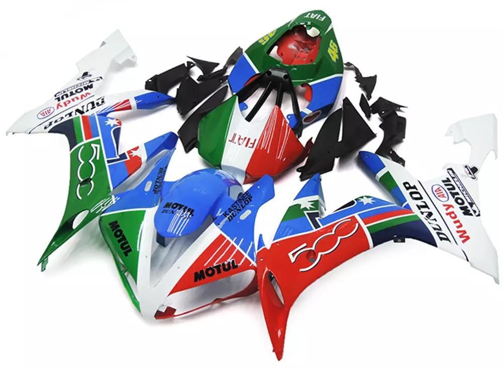 Blue, Green Red Motorcycle Fairings Plastics Kit For 2004-2006 Yamaha YZF-R1 FM-4736