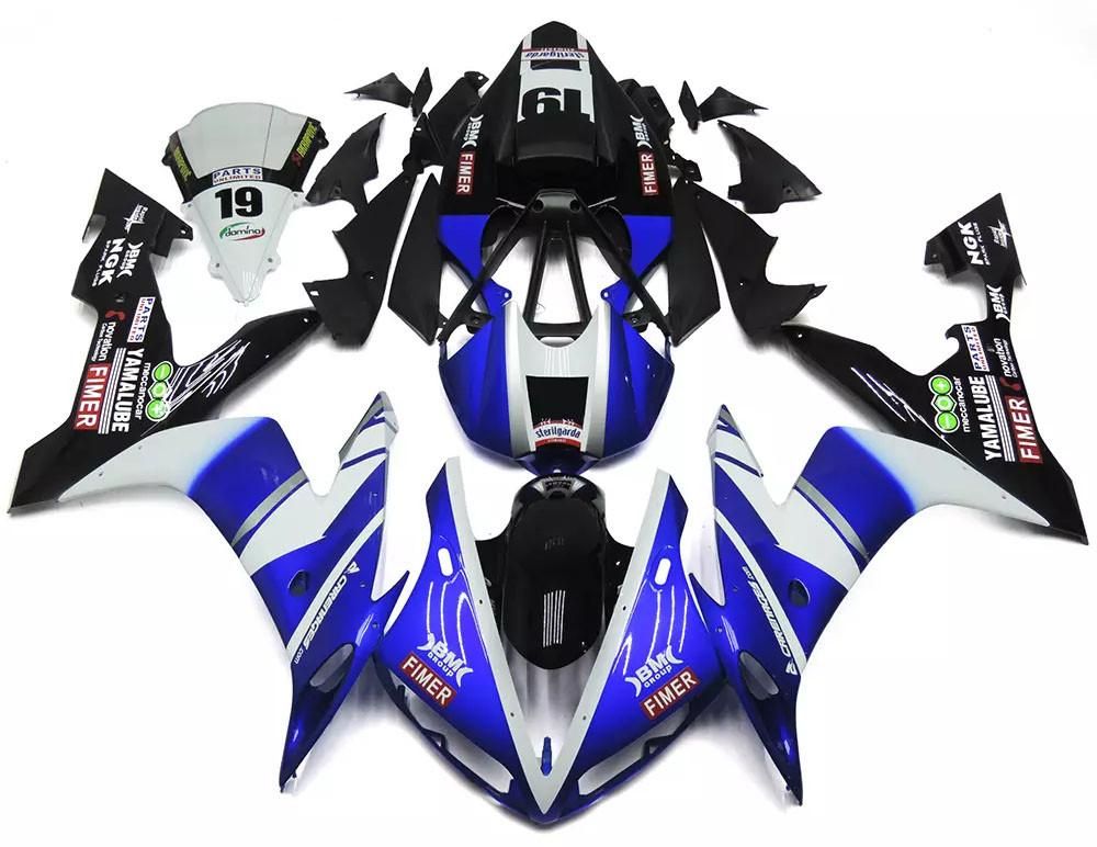 Blue, White Black Motorcycle Fairings Plastics Kit For 2004-2006 Yamaha YZF-R1 FM-4744