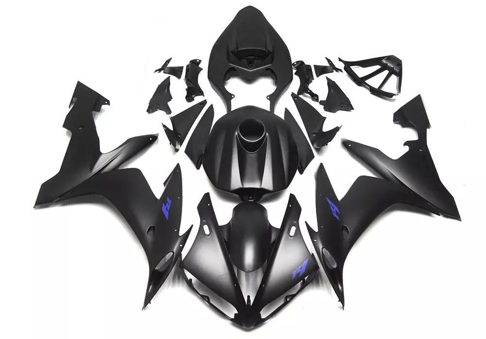 Flat Black Motorcycle Fairings Plastics Kit For 2004-2006 Yamaha YZF-R1 FM-4747