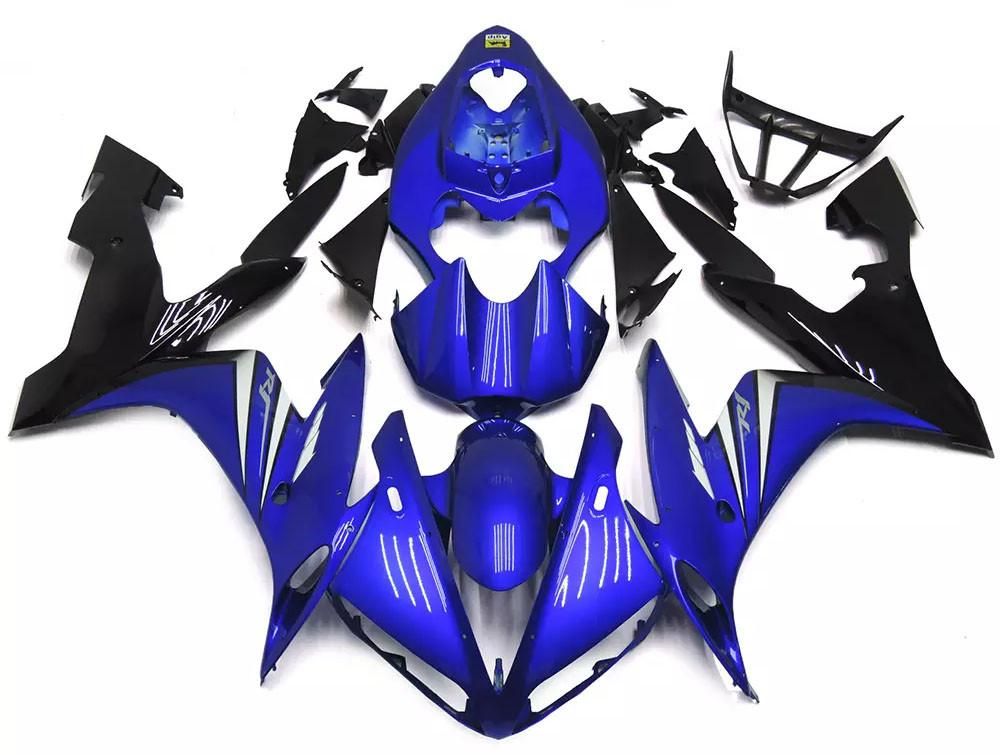 Gloss Blue Black Motorcycle Fairings Plastics Kit For 2004-2006 Yamaha YZF-R1 FM-4750