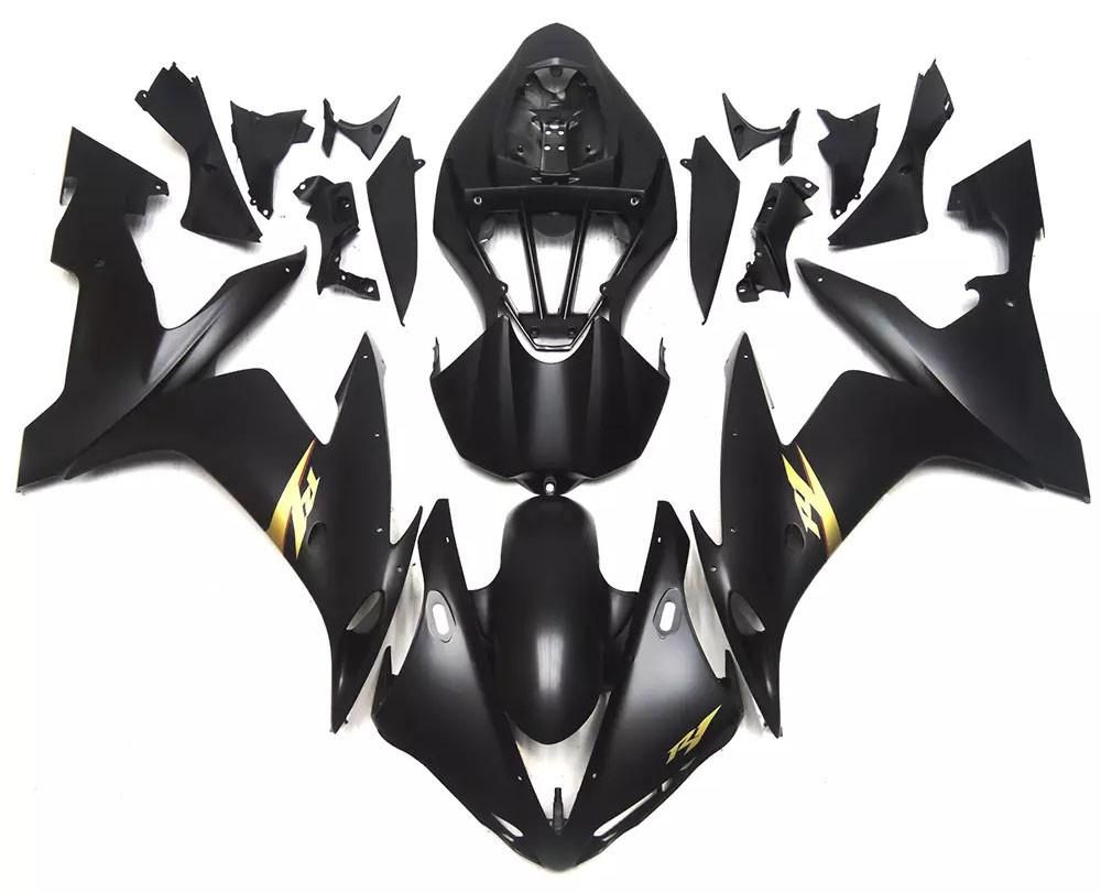 Flat Black Motorcycle Fairings Plastics Kit For 2004-2006 Yamaha YZF-R1 FM-4752