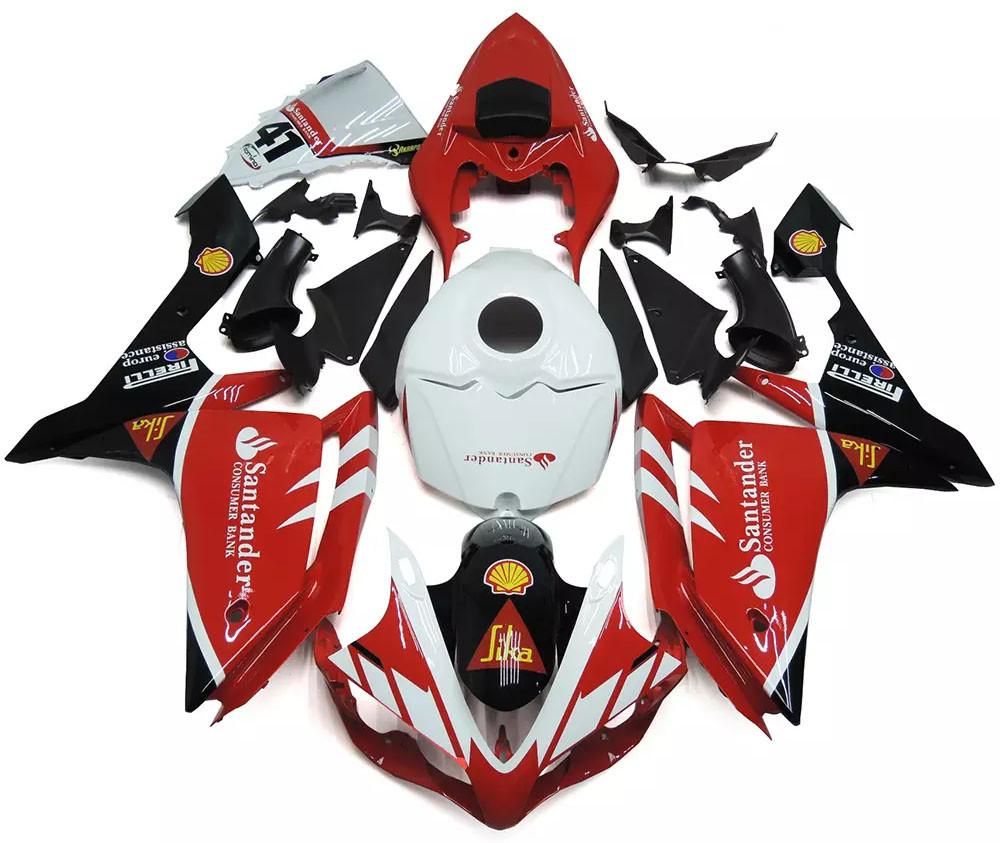 Red, White Black Motorcycle Fairings Plastics Kit For 2007-2008 Yamaha YZF-R1 FM-4718